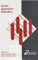 Cover of: Severe depressive disorders