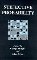 Cover of: Subjective probability