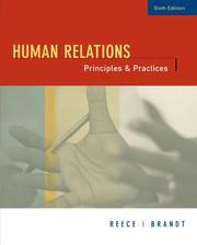 Cover of: Human Relations: Principles And Practices