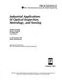 Cover of: Industrial applications of optical inspection, metrology, and sensing: 19-20 November 1992, Boston, Massachusetts