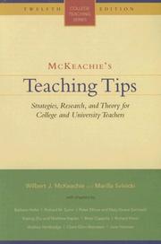 Cover of: Mckeachie's Teaching Tips by Wilbert James McKeachie, Marilla Svinicki