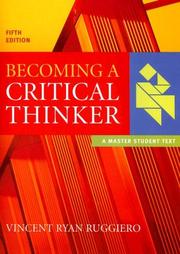 Cover of: Becoming a Critical Thinker (Master Student) by Vincent Ryan Ruggiero