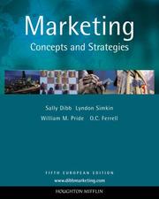 Cover of: Marketing European 5th Edition by Dibb