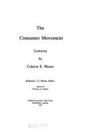 The consumer movement by Colston E. Warne