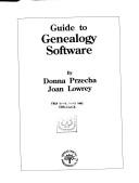 Cover of: Guide to genealogy software