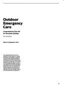 Cover of: Outdoor emergency care | Warren D. Bowman