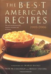 Cover of: The Best American Recipes 2005-2006: The Year's Top Picks from Books, Magazines, Newspapers, and the Internet (The Best American Series (TM))