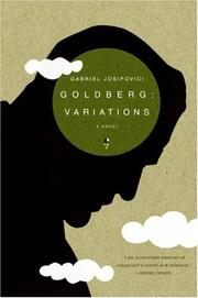 Cover of: Goldberg by Gabriel Josipovici, Gabriel Josipovici