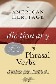 Cover of: The American heritage dictionary of phrasal verbs.