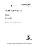 Cover of: Visible and UV lasers: 25-26 January 1994, Los Angeles, California