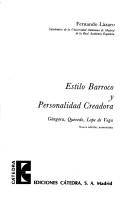 Cover of: Estilo barroco y personalidad creadora by Fernando Lázaro Carreter