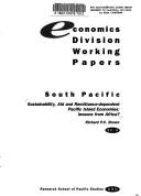 Cover of: Sustainability, aid, and remittance-dependent Pacific Island economies by Richard P. C. Brown