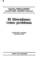 Cover of: El liberalismo como problema