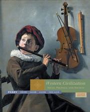 Cover of: Western Civilization by Margaret C. Jacob, Marvin Perry, Marvin Perry, Theodore H. Von Laue, Myrna Chase, Margaret C. Jacob, James R. Jacob