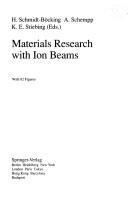 Cover of: Materials research with ion beams