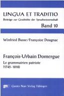 Cover of: François-Urbain Domergue: le grammairien patriote (1745-1810)