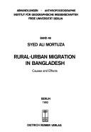 Cover of: Rural-urban migration in Bangladesh | Syed Ali Mortuza