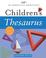 Cover of: The American Heritage Children's Thesaurus