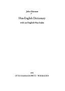 Cover of: Hua-English dictionary with an English-Hua index