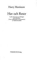 Hav och resor by Harry Martinson