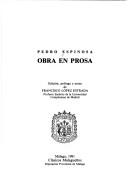Cover of: Obra en prosa