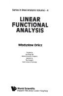 Cover of: Linear functional analysis