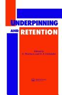 Cover of: Underpinning and retention
