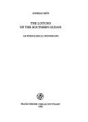 Cover of: The Lotuho of the southern Sudan: an ethnological monograph