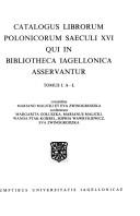 Cover of: Katalog poloników XVI wieku Biblioteki Jagiellońskiej