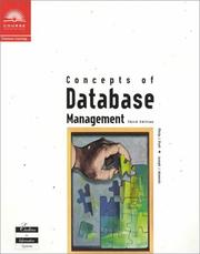 Cover of: Concepts of Database Management