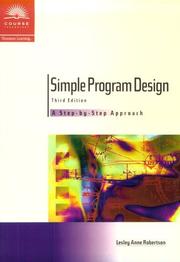 Cover of: Simple Program Design | Lesley Anne Robertson