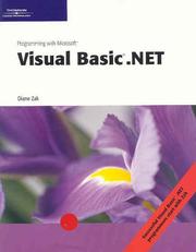 Cover of: Programming with Microsoft Visual Basic .NET by Diane Zak