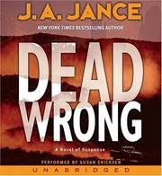 Cover of: Dead Wrong CD (Joanna Brady Mysteries) by J. A. Jance, J. A. Jance