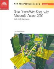 Cover of: New Perspectives on Data-Driven Web Sites with Microsoft Access 2000: Tools for E-Commerce