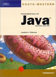 Cover of: Fundamentals of Java: Comprehensive, Second Edition