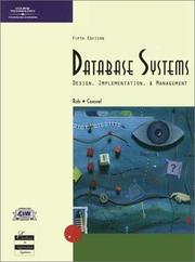 Cover of: Database Systems: Design, Implementation, and Management, Fifth Edition