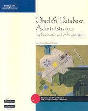Cover of: Oracle9i Database Administrator | Carol McCullough-Dieter