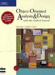 Cover of: Object-Oriented Analysis and Design with the Unified Process by John W. Satzinger, Robert B. Jackson, Stephen D. Burd