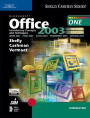 Cover of: Microsoft Office 2003 by Gary B. Shelly, Thomas J. Cashman, Misty E. Vermaat