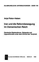 Cover of: Iran und die Reformbewegung im Osmanischen Reich by Anja Pistor-Hatam