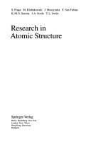 Cover of: Research in atomic structure