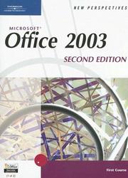 Cover of: New Perspectives on Microsoft Office 2003, First Course, Second Edition (New Perspectives (Paperback Course Technology))