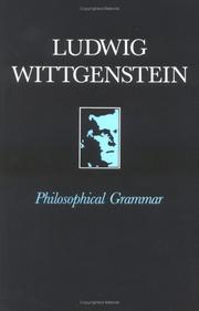 Philosophische Grammatik by Ludwig Wittgenstein