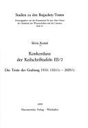 Cover of: Konkordanz der Keilschrifttafeln