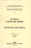 Actes à cause de mort