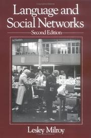 Language and social networks by Lesley Milroy