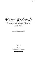 Cover of: Cartes a l'Anna Murià, 1939-1956