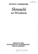 Cover of: Słowacki we Wrocławiu