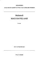 Cover of: Multatuli, Max Havelaar