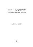 Cover of: High society: the English social élite, 1880-1914